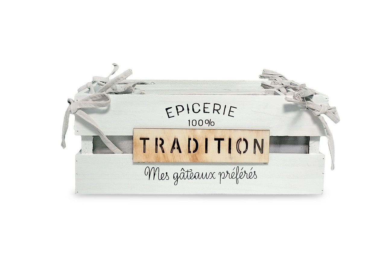 Conjunto de 3 cajas Blancas Tradition. Almacenaje practico y elegante