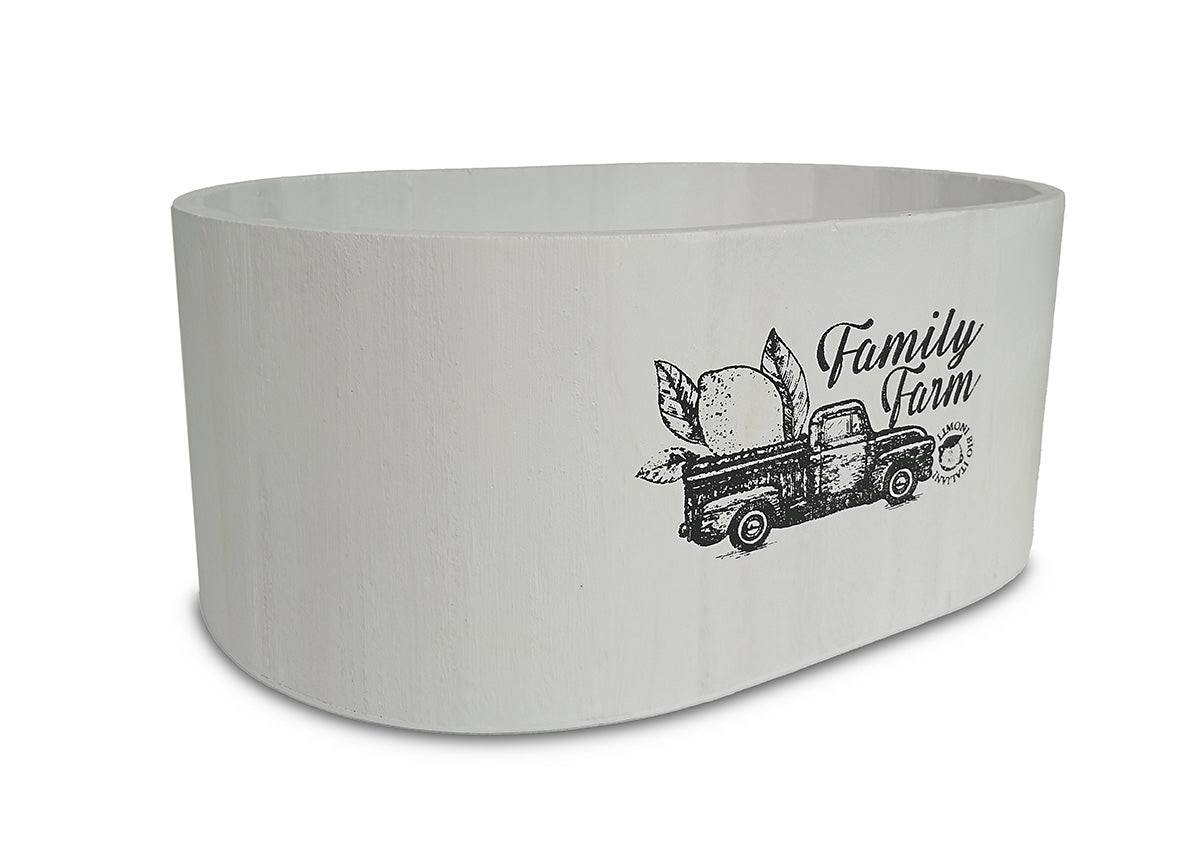 Set de 3 Cubos Estilo Madera. Almacenaje Decorativo