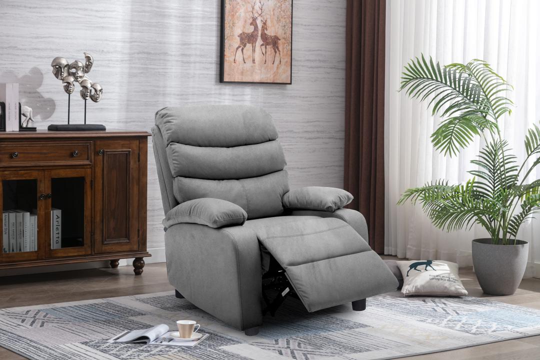 Sillon Reclinable Manual Miami 1 Plaza Gris