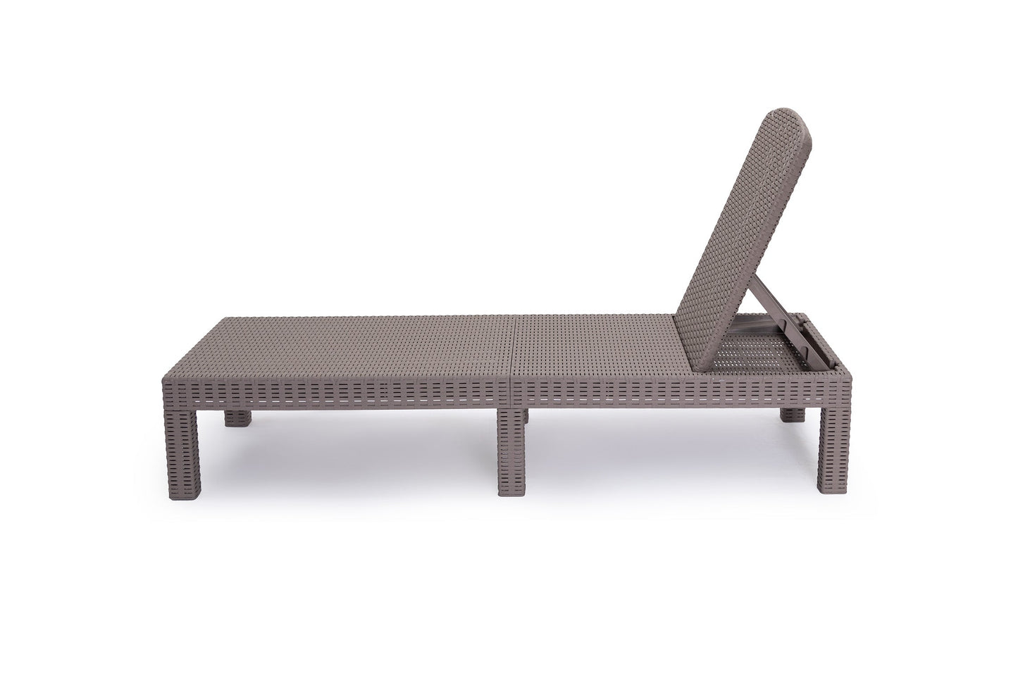 Tumbona en Ratan Sintetico Marron. Muebles de Jardin o Terraza