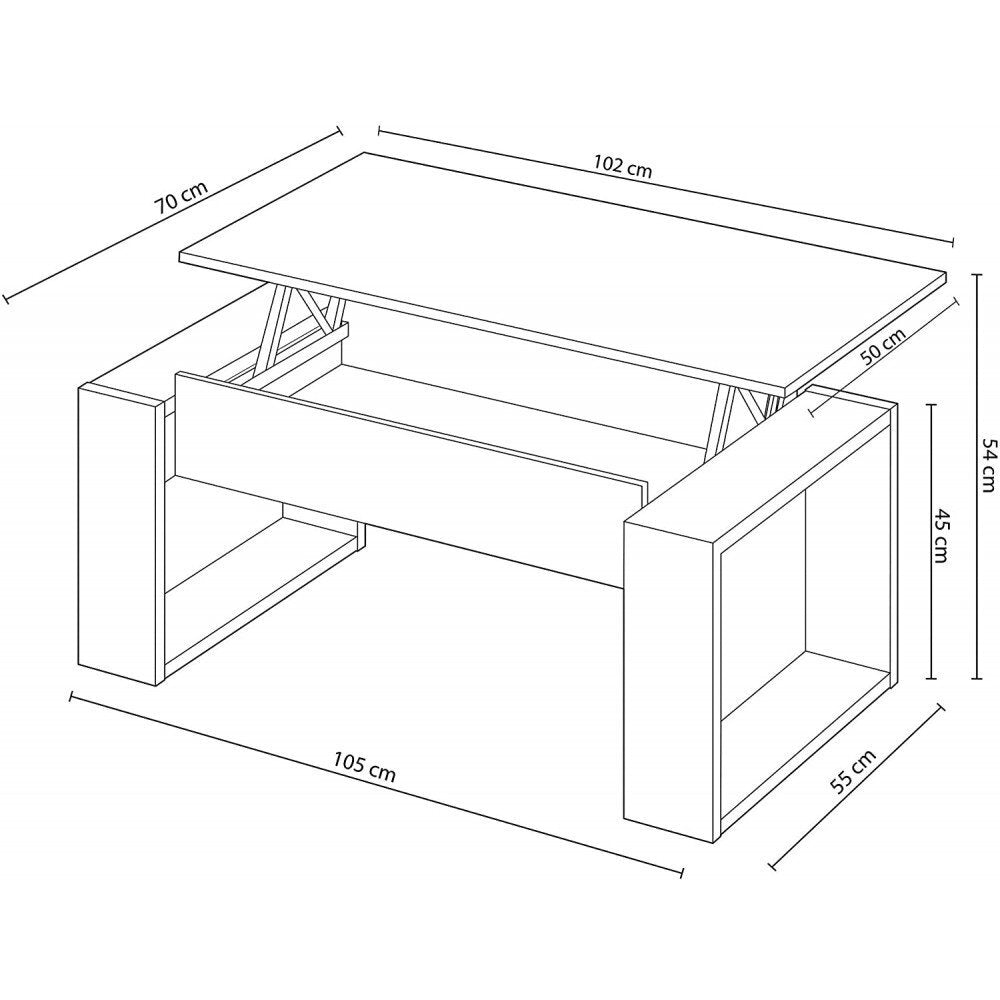 Mesa de Centro Elevable Urban