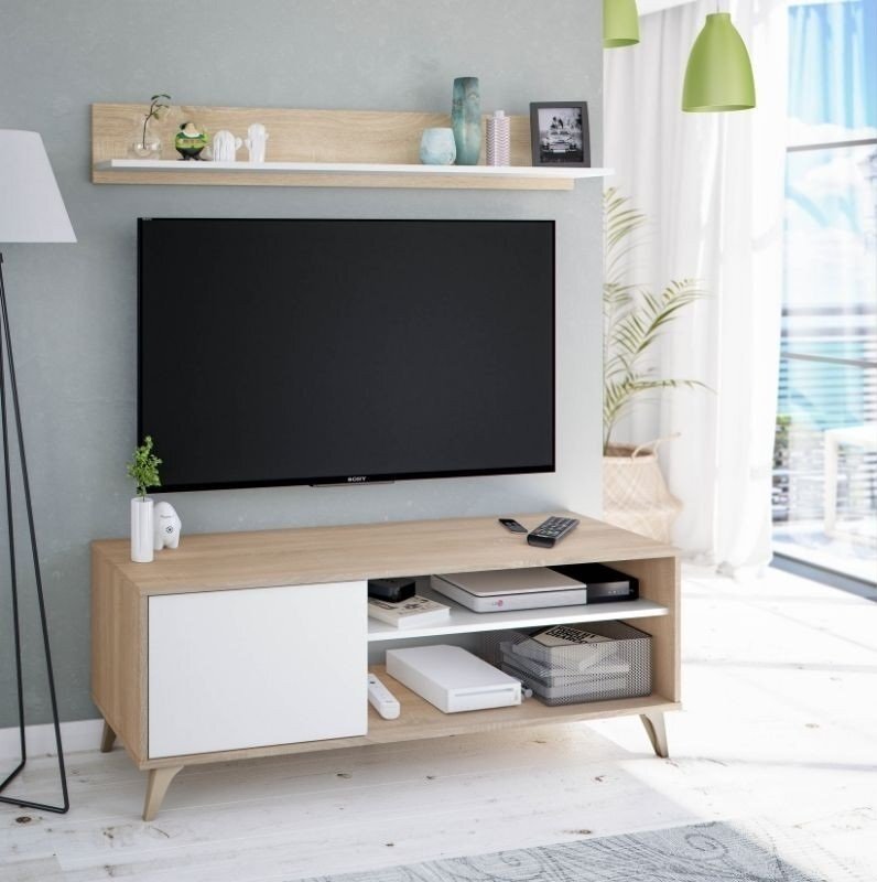 Mueble TV Kikua Plus + Estante. Conjunto Muebles de Salon