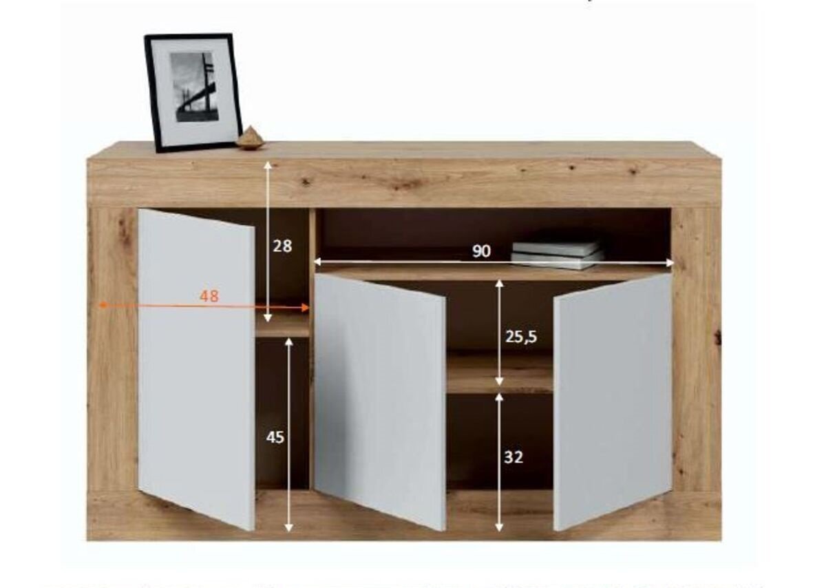 Aparador Baltik 3 Puertas. Muebles Salon o Comedor