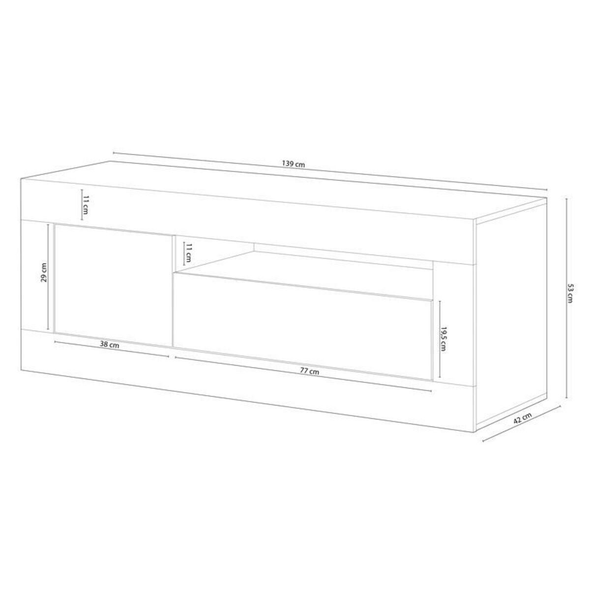 Mueble TV Baltik 2 Puertas