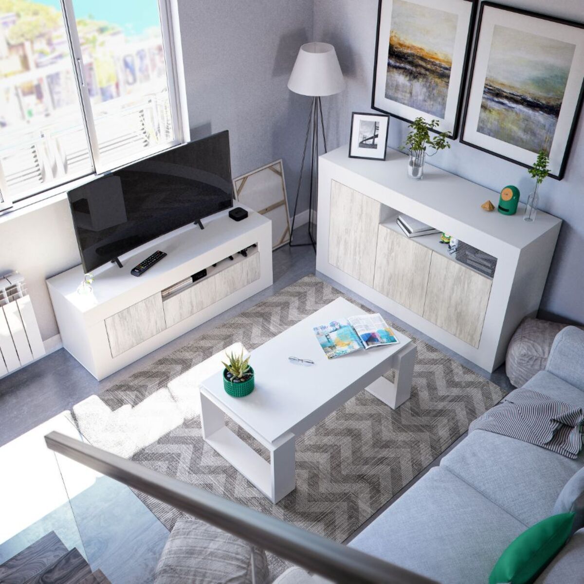 Mueble TV Baltik 2 Puertas