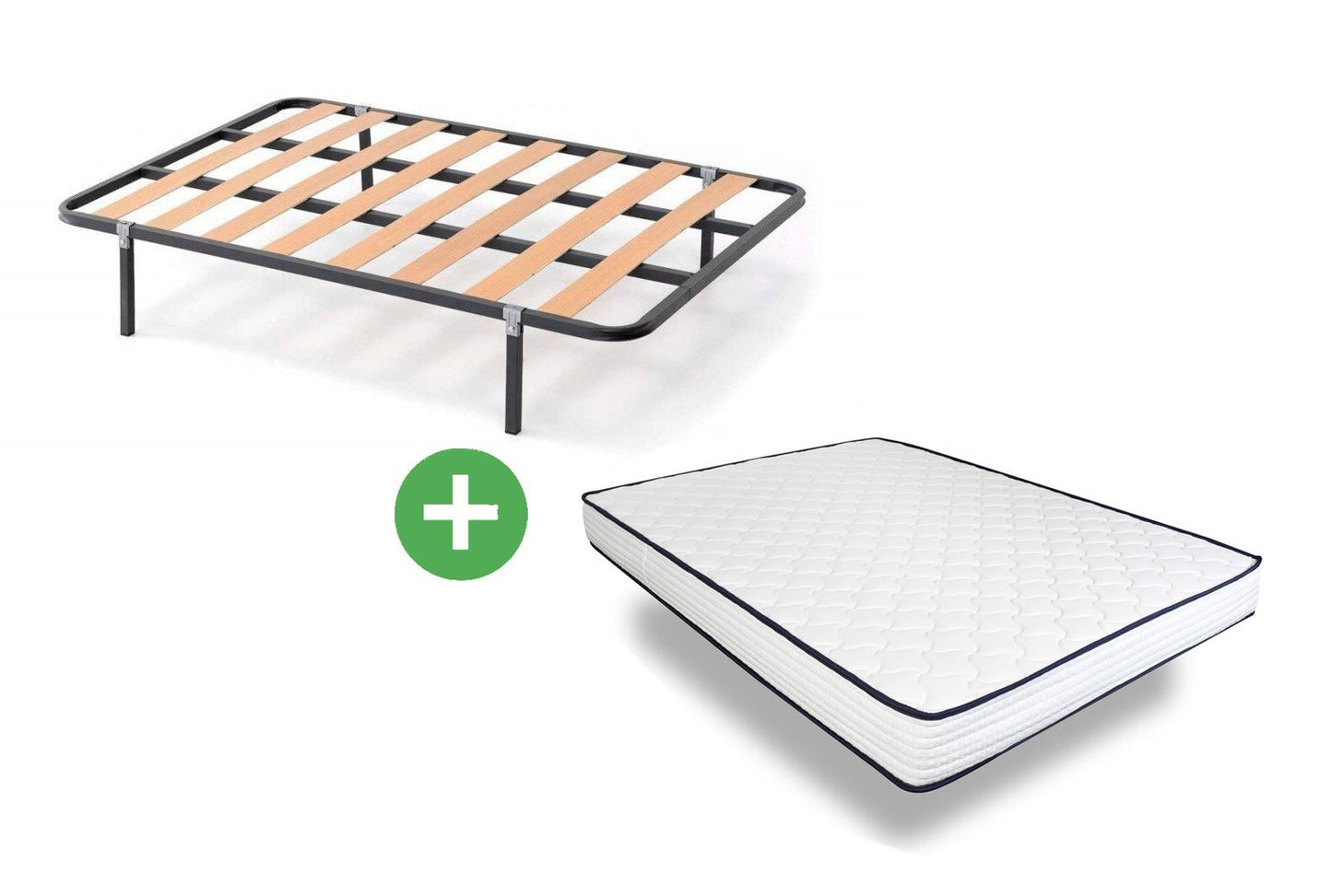 Somier de Laminas + Colchon Basic (90, 105, 135, 150 cm)
