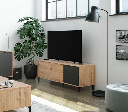 Mueble TV Brooklyn 2 Puertas y 2 Cajones