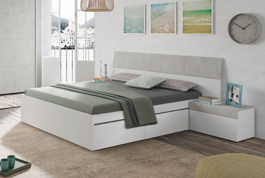 Cabecero de Cama Tekkan. Cabezal + 2 Mesitas