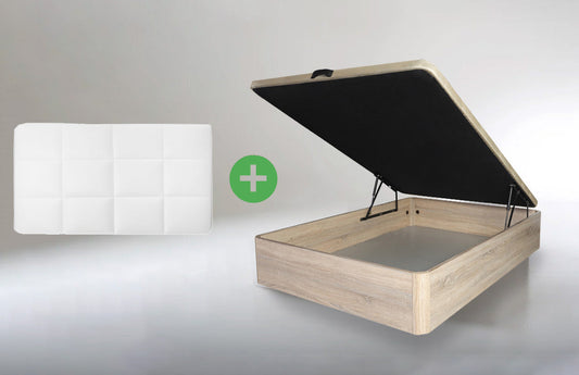Cama Canape 90cm + Cabecero en Polipiel Nerea