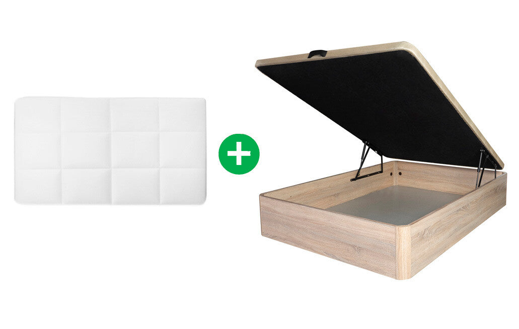 Cama Canape 90cm + Cabecero en Polipiel Nerea