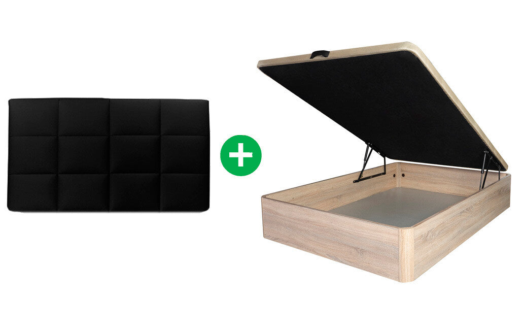 Cama Canape 90cm + Cabecero en Polipiel Nerea