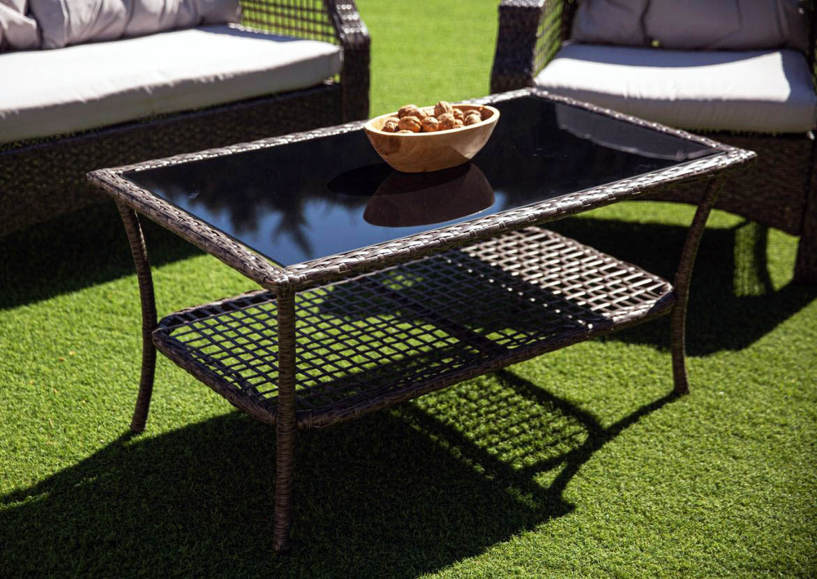 Sofa + 2 Sillas + Mesa. Muebles de Jardin y Terraza de Ratan PE