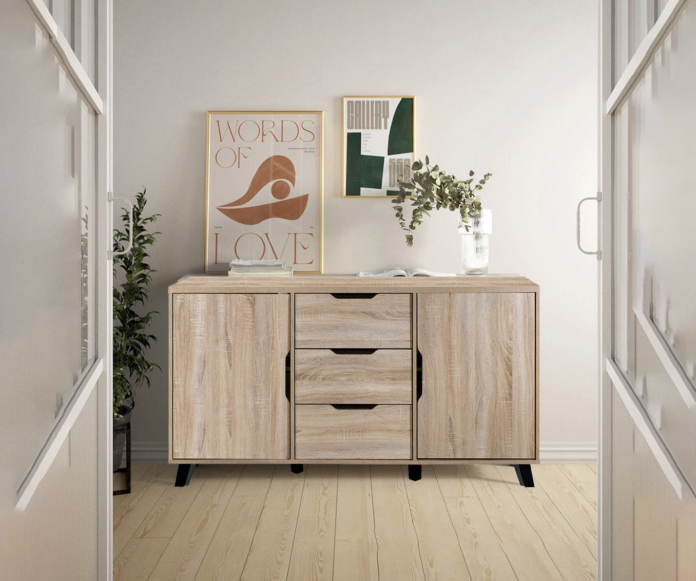 Aparador 2 Puertas y 3 Cajones DN. Muebles Salon o Comedor