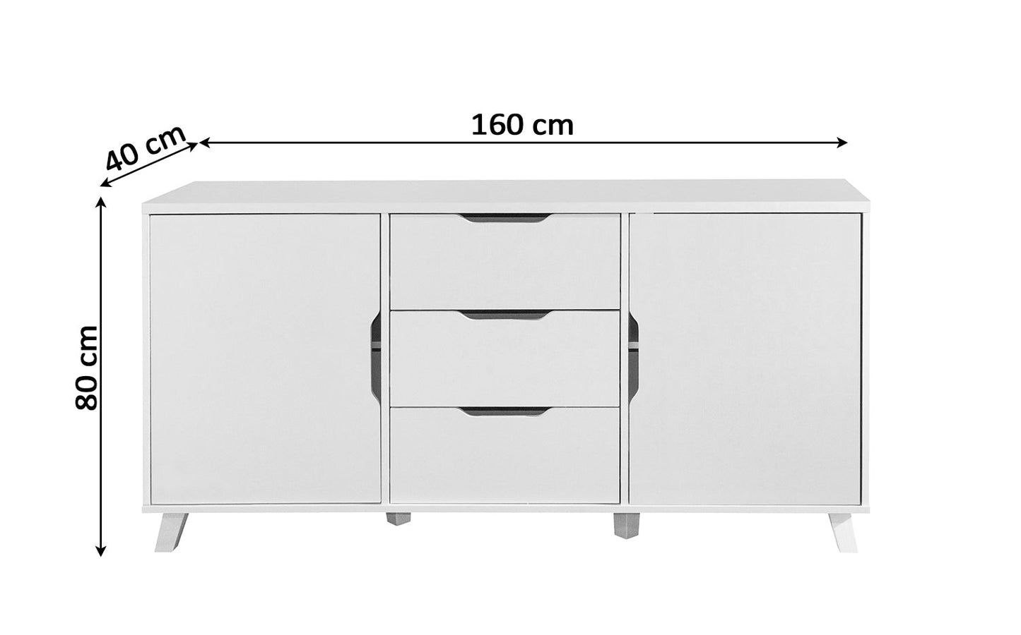 Aparador 2 Puertas y 3 Cajones DN. Muebles Salon o Comedor