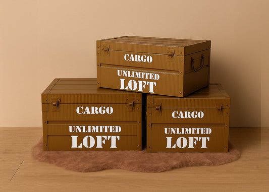 Set de 3 Cajas Metálicas Vintage. Almacenaje Decorativo