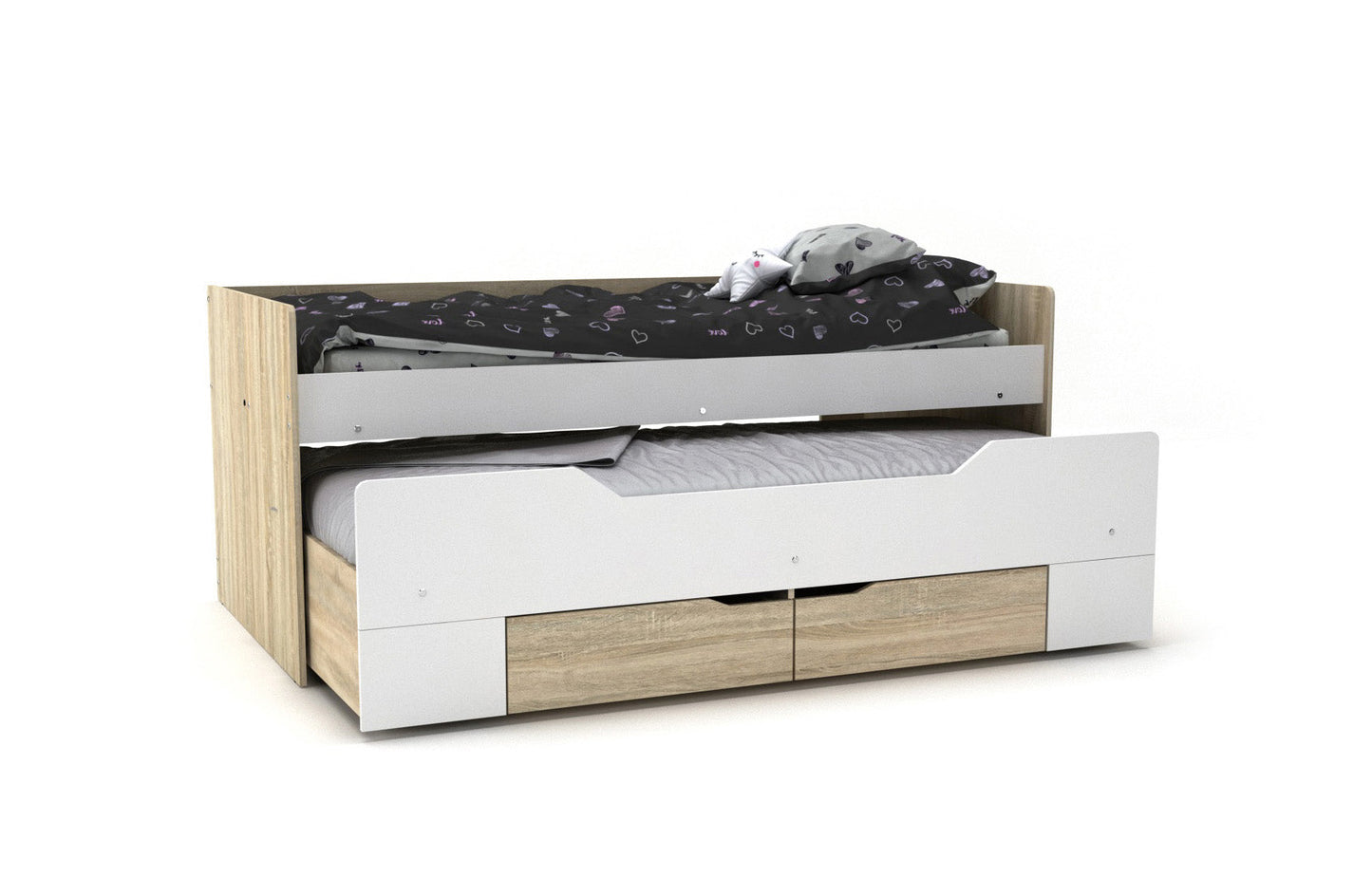 Cama Nido Juvenil DN con Somier + 2 Cajones