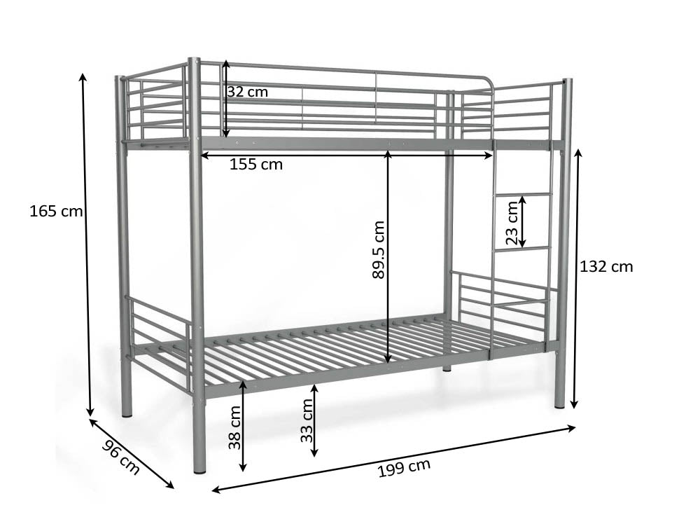 Litera Metalica Doble Cama 90cm YH