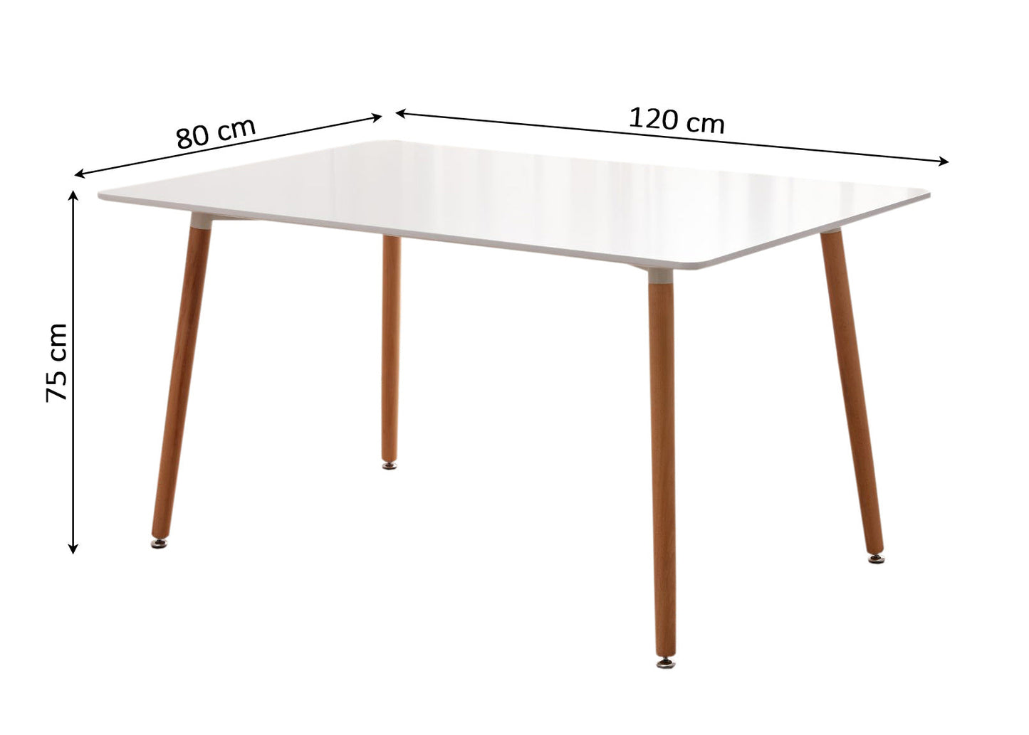 Mesa Nordica de Comedor o Cocina Moritz 120cm