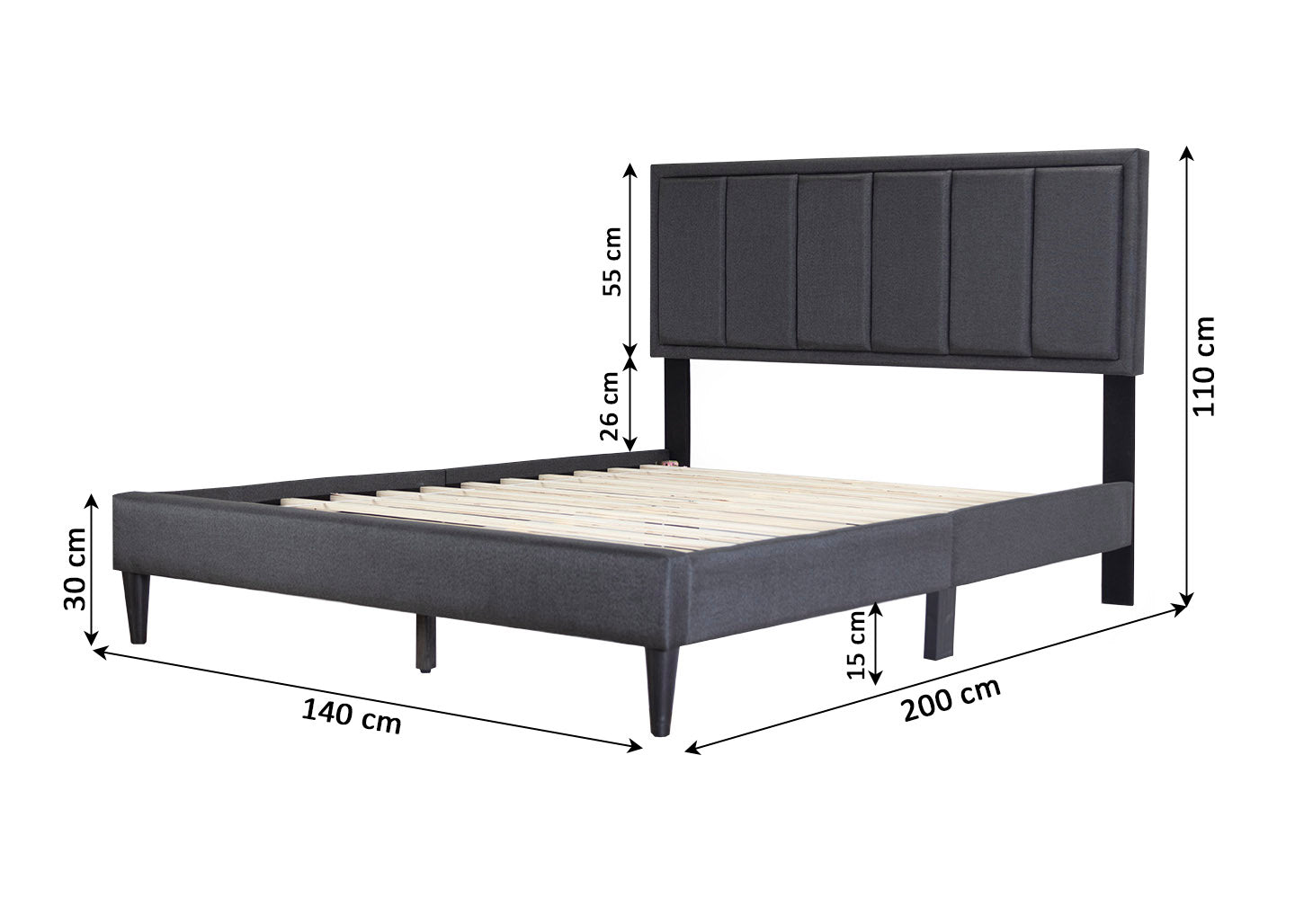 Cama de Matrimonio con Somier Twin 135cm
