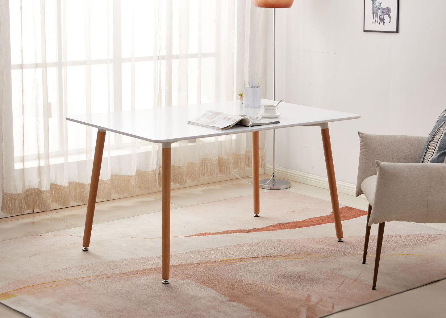 Mesa Nordica de Comedor o Cocina Moritz 140cm