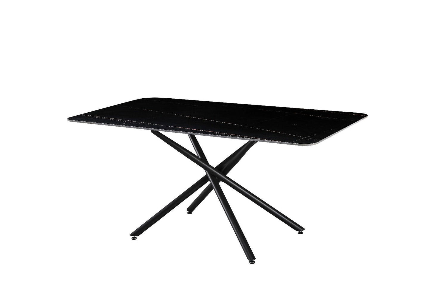 Mesa Fija de Comedor con Acabado Marmol 160cm