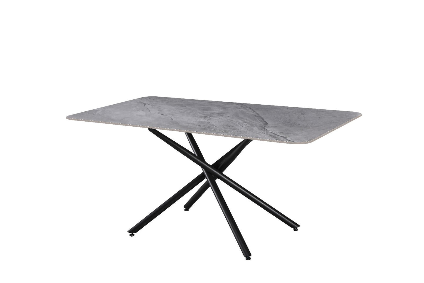 Mesa Fija de Comedor con Acabado Marmol 160cm