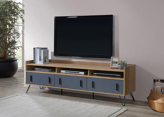 Mueble TV Industrial con 3 Cajones