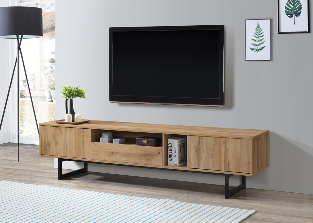 Mueble TV Industrial 2 Puertas y 1 Cajon
