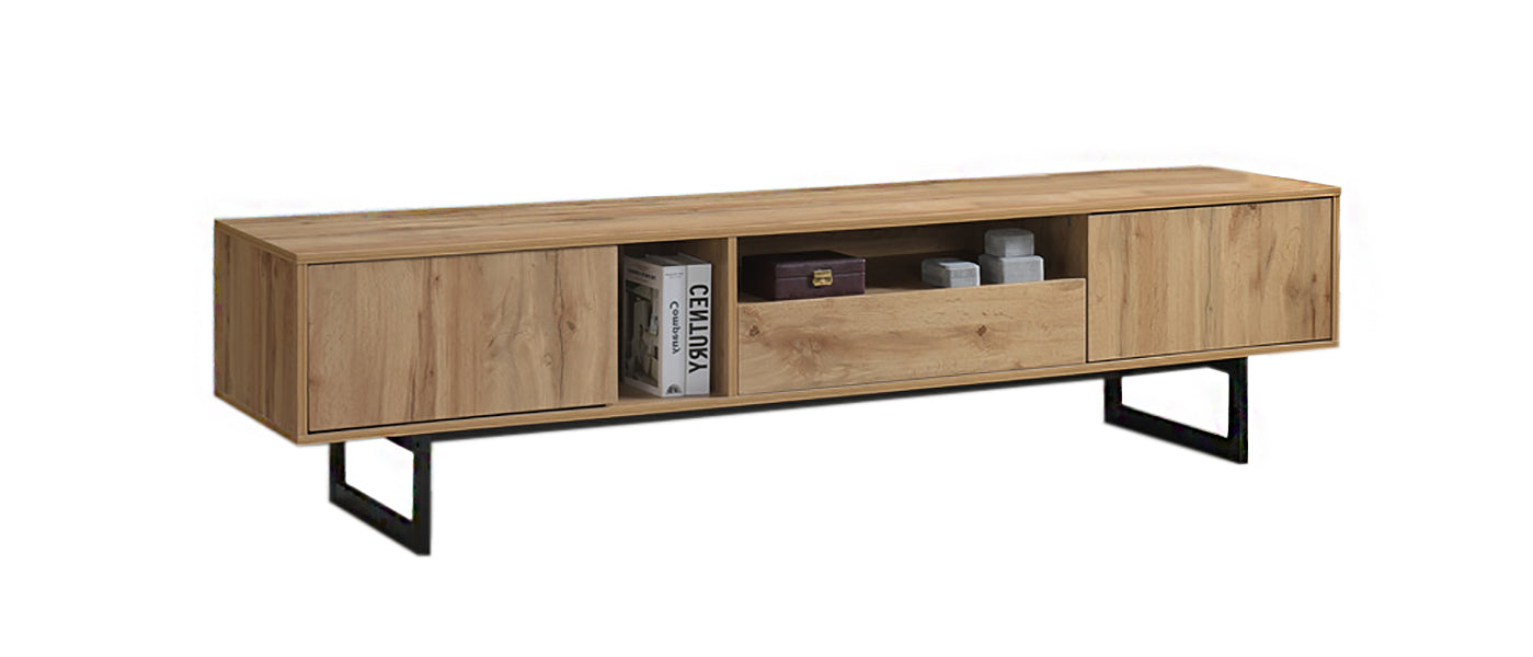 Mueble TV Industrial 2 Puertas y 1 Cajon