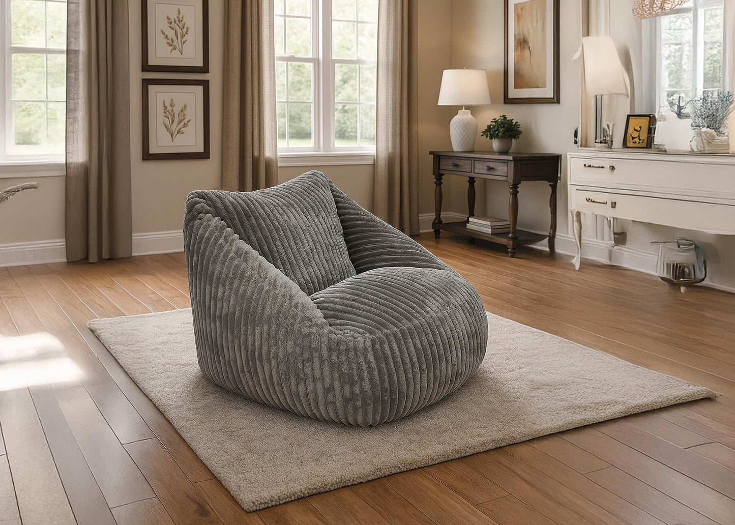 Puff Sillon Clasico en Terciopelo 1 Plaza