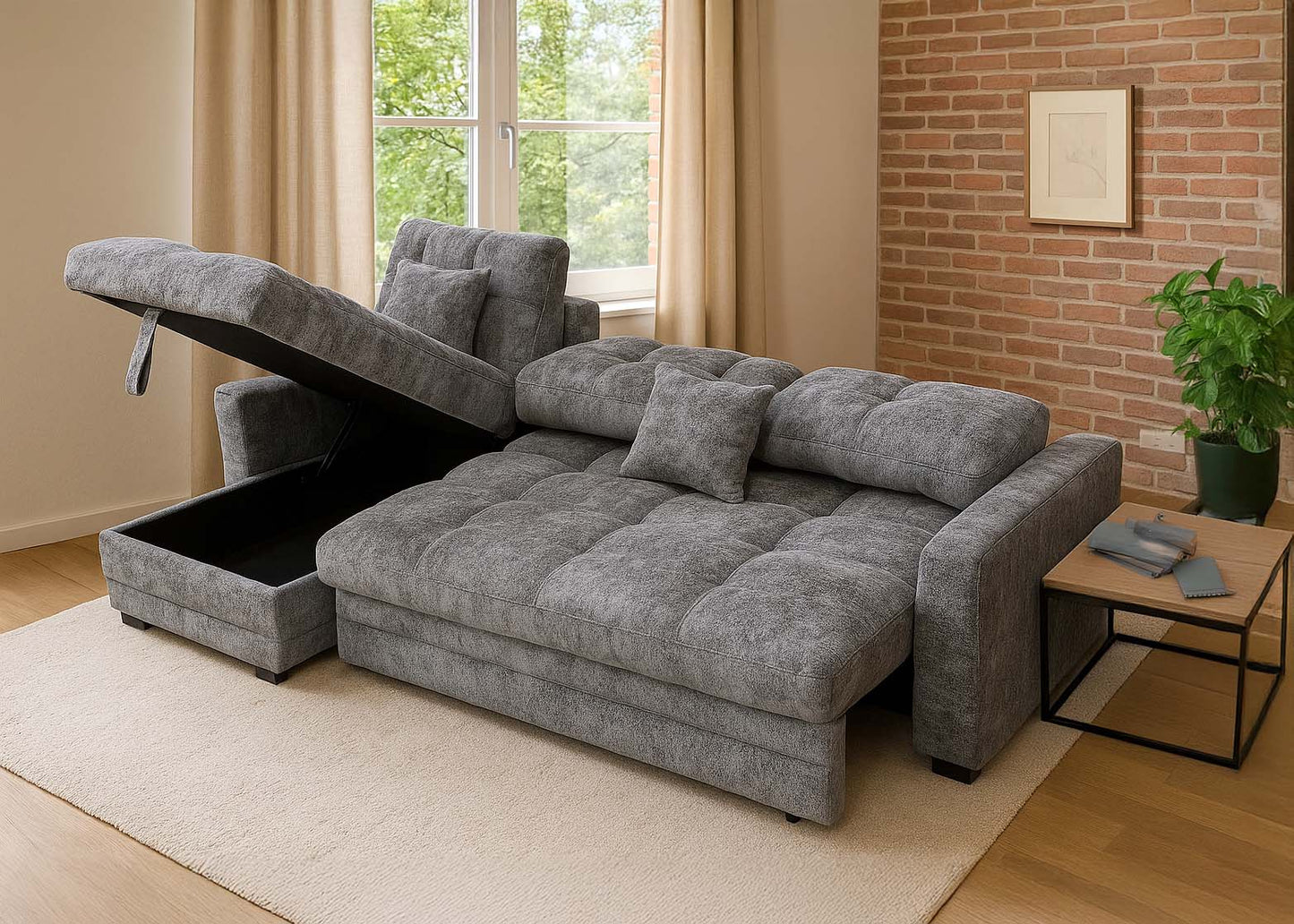 Sofa Cama Chaise Longue Reversible Miren 263cm