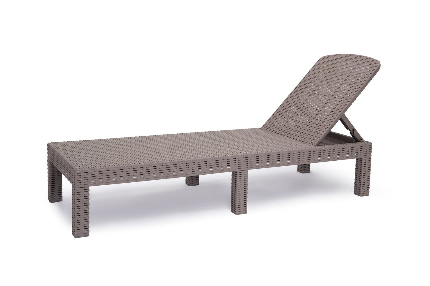 Tumbona en Ratan Sintetico Marron. Muebles de Jardin o Terraza