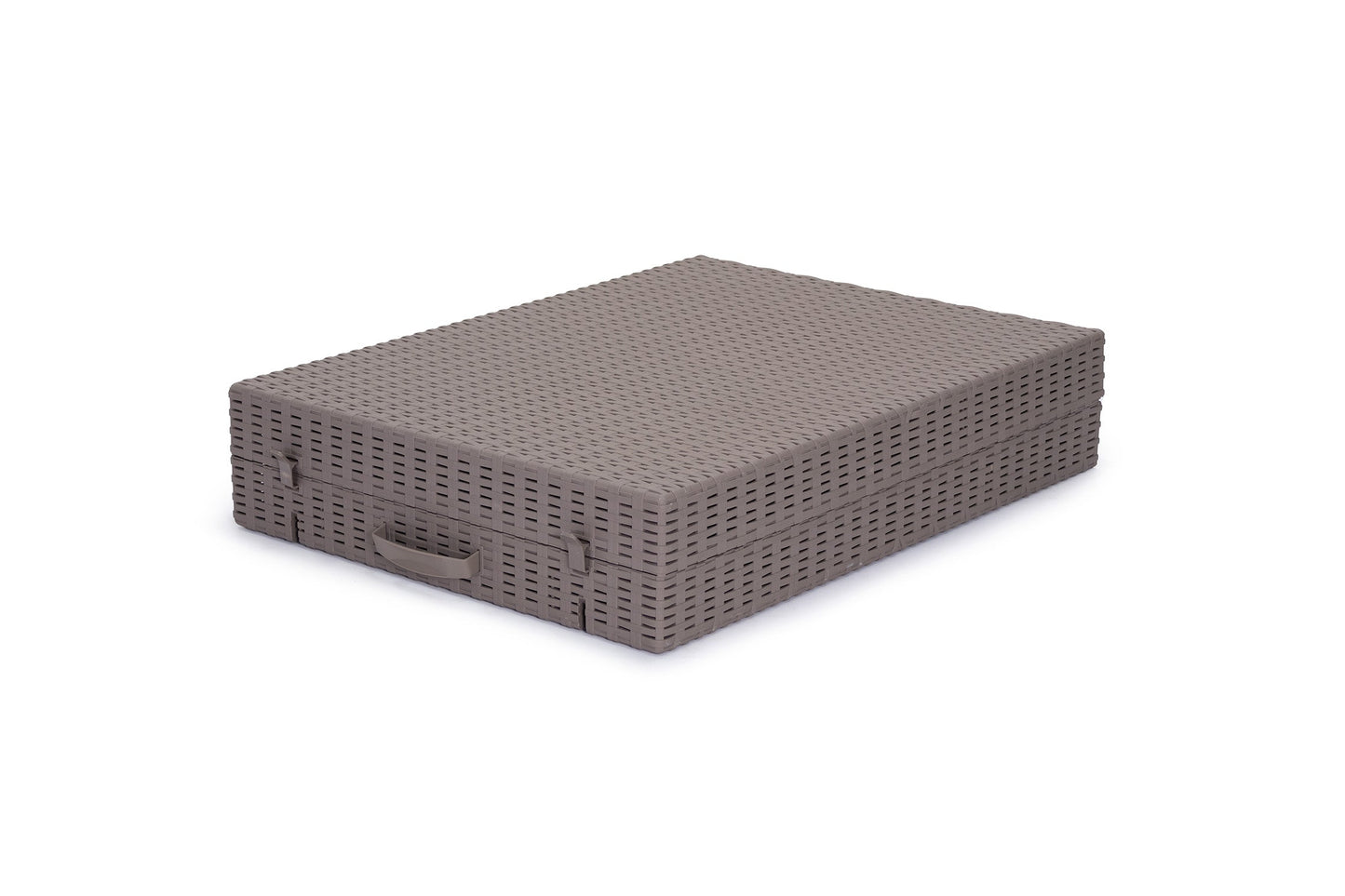 Tumbona en Ratan Sintetico Marron. Muebles de Jardin o Terraza